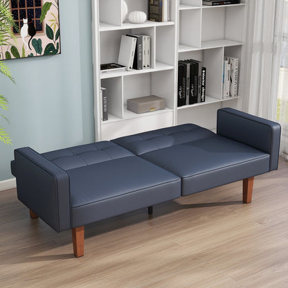 Canapé-lit convertible double de 68 po avec dossier capitonné réglable, 5 couleurs en option – 22,44 po P x 68,11 po L x 28,74 po H