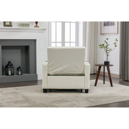 Canapé convertible 3 en 1 en similicuir 68.12 avec ports USB et tissu résistant à l'usure pour le salon