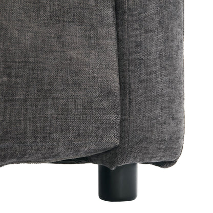 Canapé 2 places en chenille 68.1 avec coussins double épaisseur pour salon