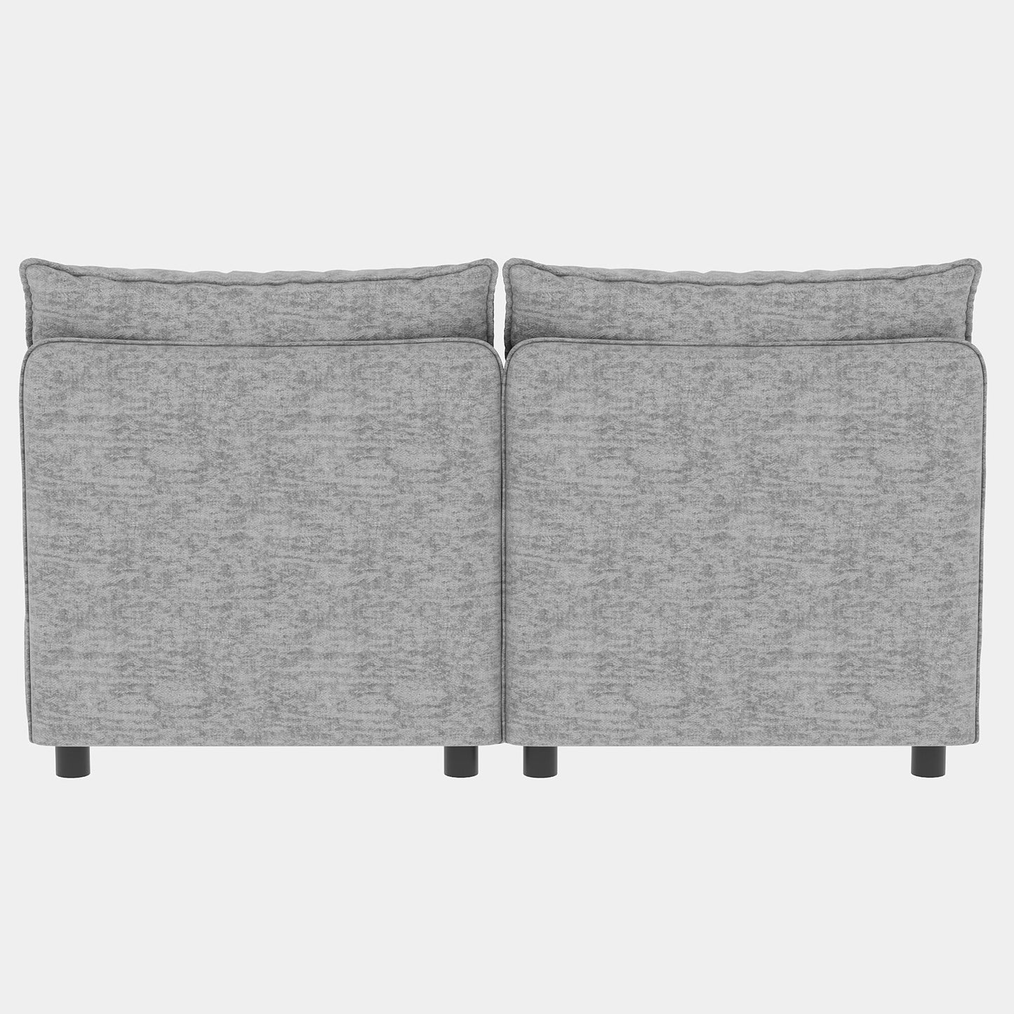 Causeuse en chenille de style milieu de siècle avec rangement dissimulé et capacité de 250 lb