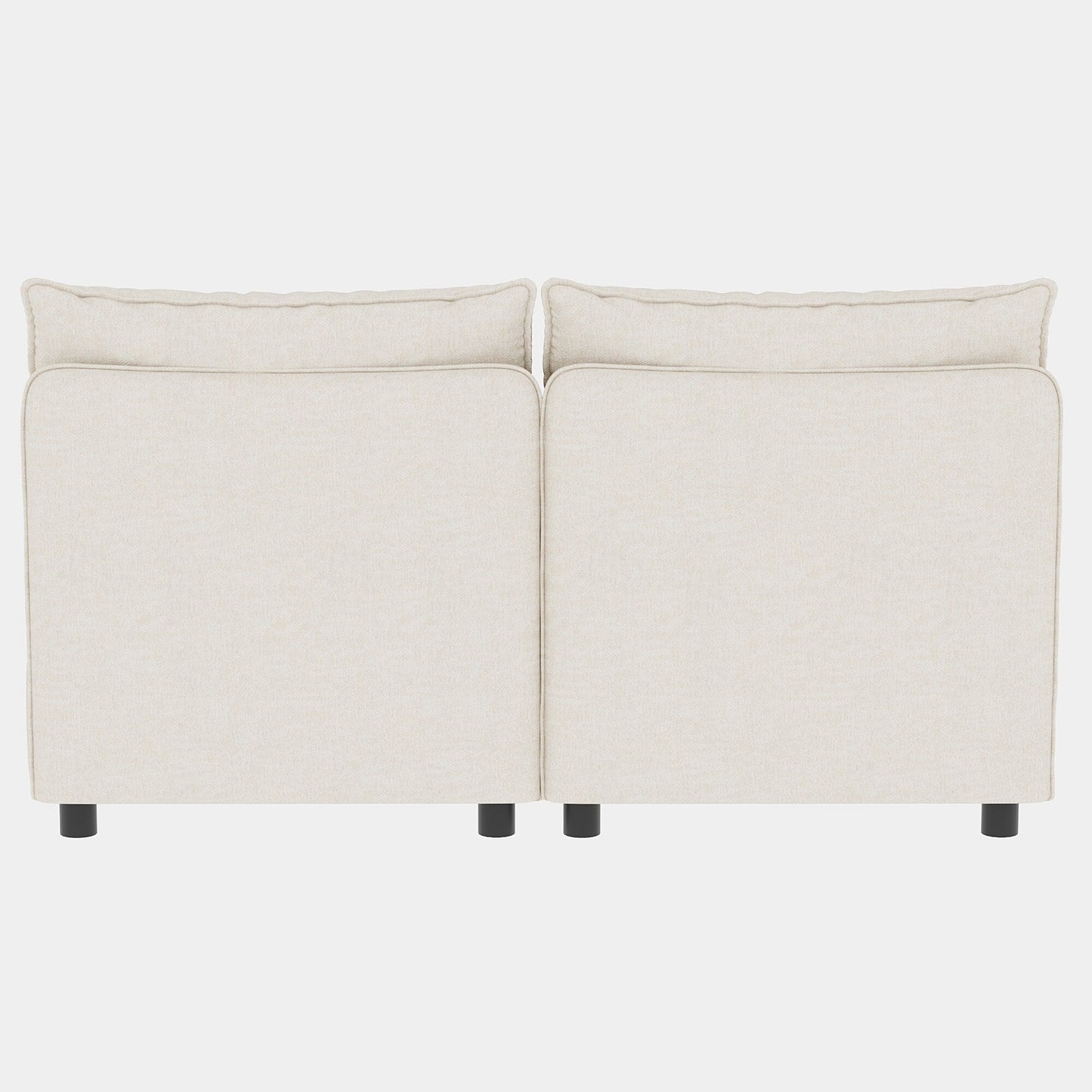 Causeuse en chenille de style milieu de siècle avec rangement dissimulé et capacité de 250 lb