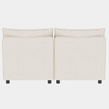 Causeuse en chenille de style milieu de siècle avec rangement dissimulé et capacité de 250 lb