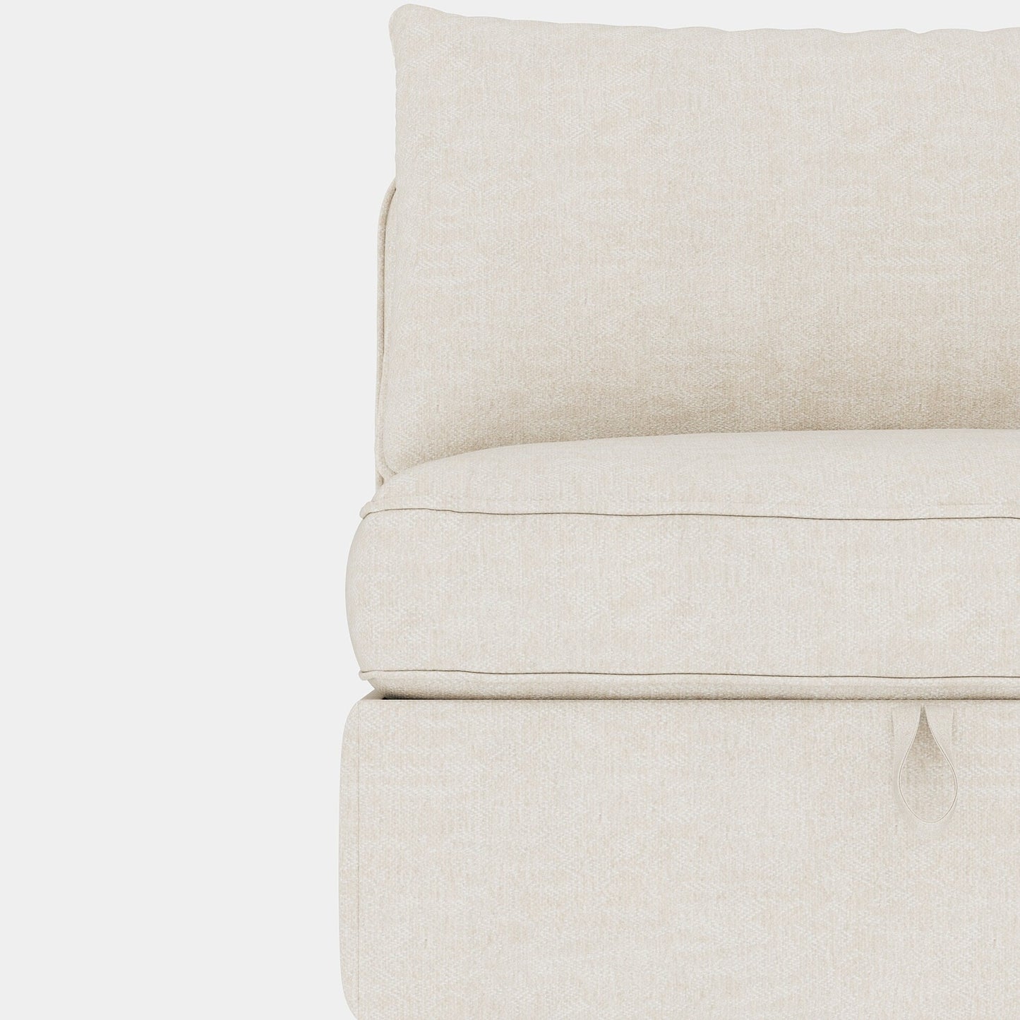 Causeuse en chenille de style milieu de siècle avec rangement dissimulé et capacité de 250 lb