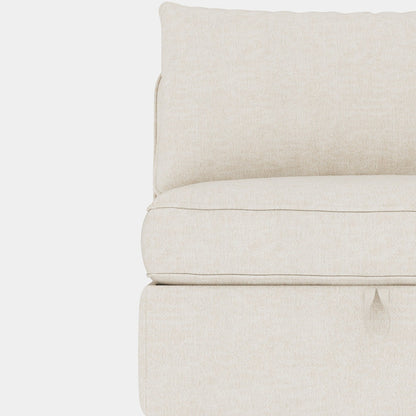 Causeuse en chenille de style milieu de siècle avec rangement dissimulé et capacité de 250 lb