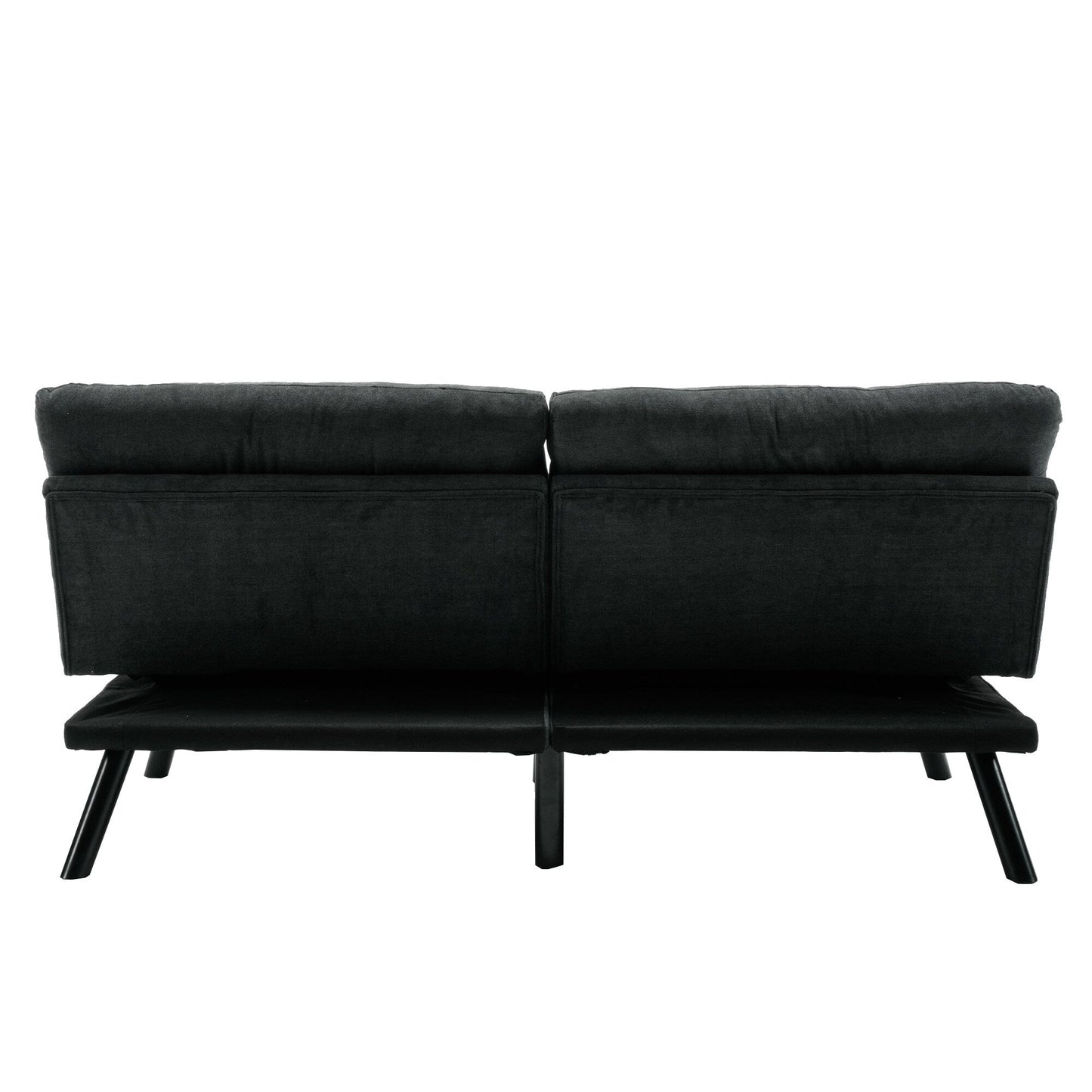 Canapé 2 places en tissu Teddy 70.08 avec coussins épais, pieds en métal et capacité de charge de 600 lb