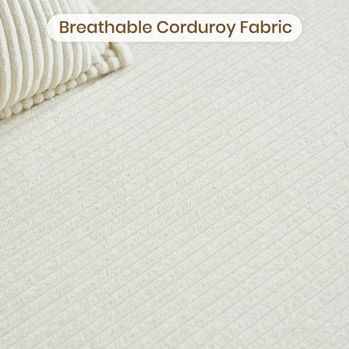 Canapé-lit convertible de 78,8 cm avec coussin de soutien dorsal et accoudoirs