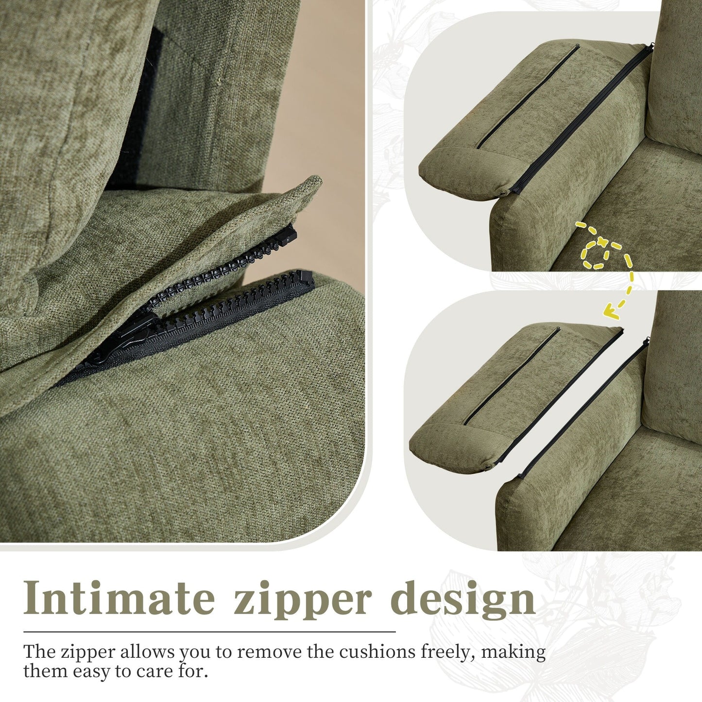 Canapé 2 places en chenille 71,28 pouces, confort nuageux avec éponge haute résilience, design minimaliste moderne