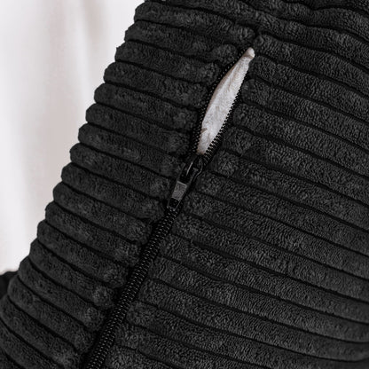 Canapé 3 places en velours côtelé 72,64 avec coussins en éponge haute densité et à ressorts