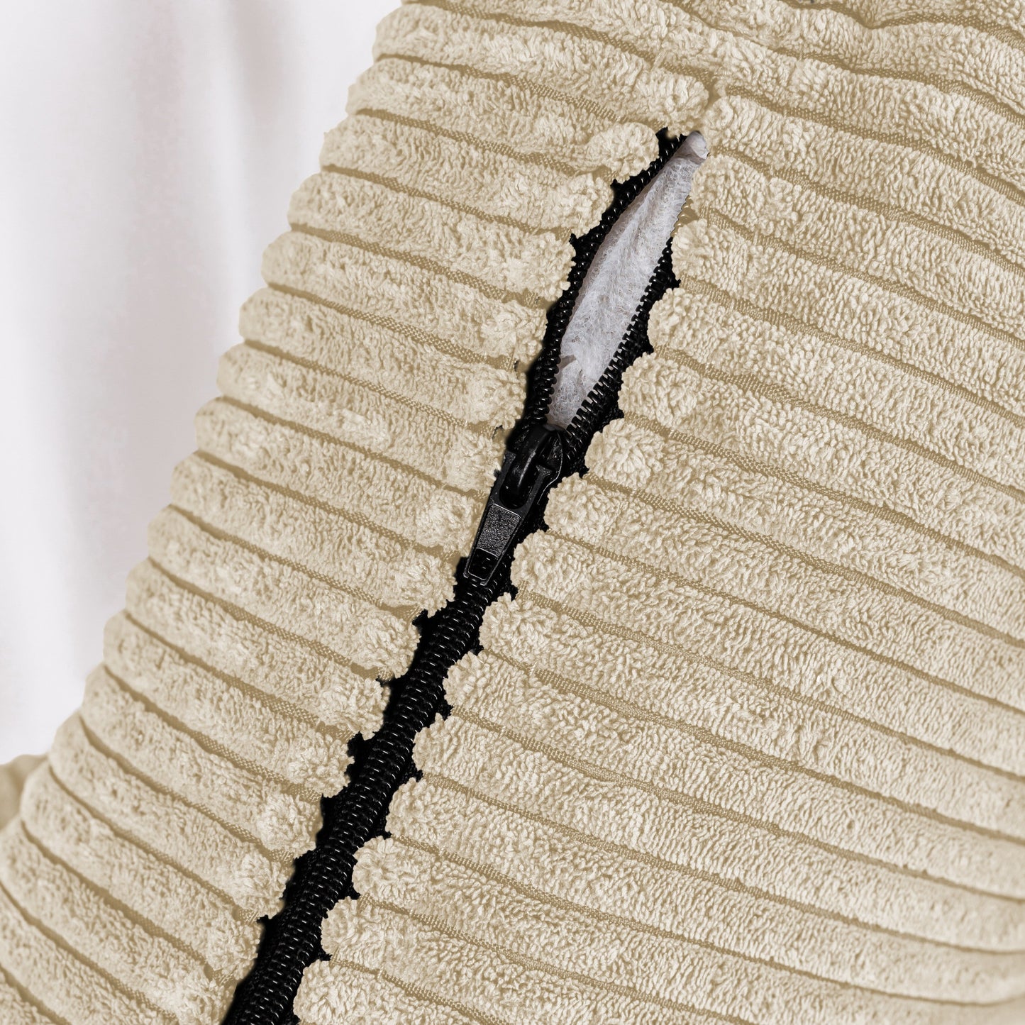 Canapé 3 places en velours côtelé 72,64 avec coussins en éponge haute densité et à ressorts