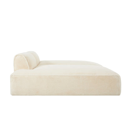 Canapé-lit modulaire surdimensionné de 72 pouces, spacieux et rempli de mousse compressée