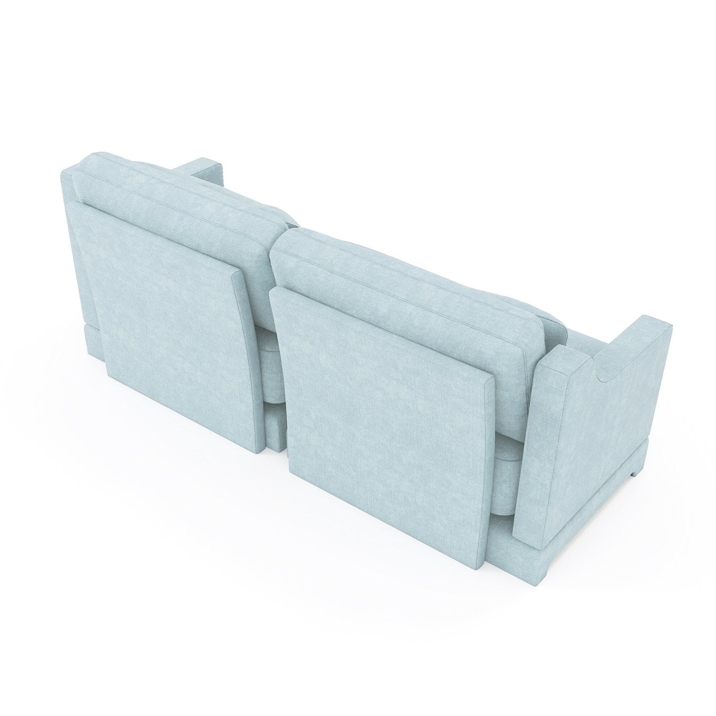 Canapé 3 places en chenille 73,2 avec 2 coussins lombaires pour le salon