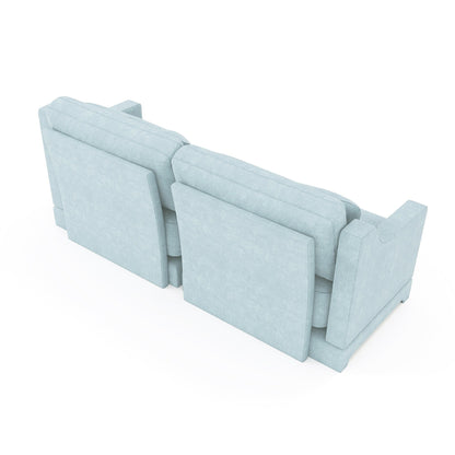 Canapé 3 places en chenille 73,2 avec 2 coussins lombaires pour le salon