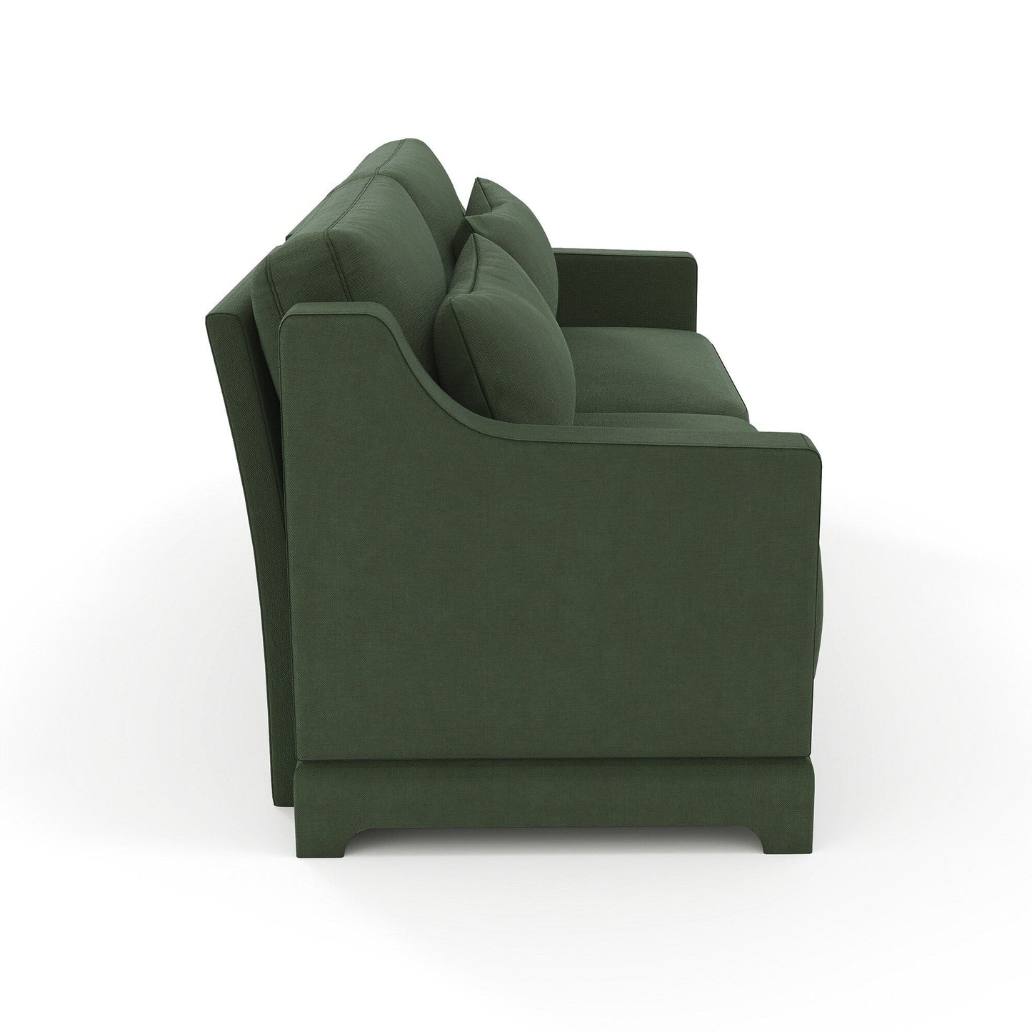 Canapé 3 places en chenille 73,2 avec 2 coussins lombaires pour le salon