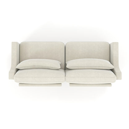 Canapé 3 places en chenille 73,2 avec 2 coussins lombaires pour le salon