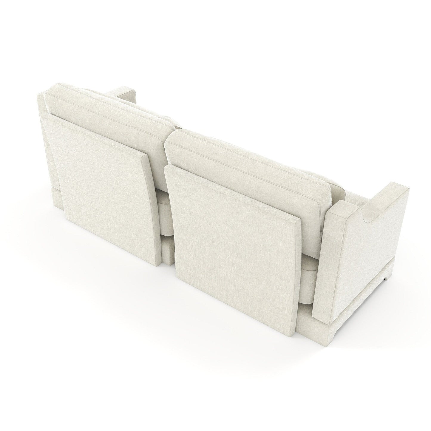 Canapé 3 places en chenille 73,2 avec 2 coussins lombaires pour le salon