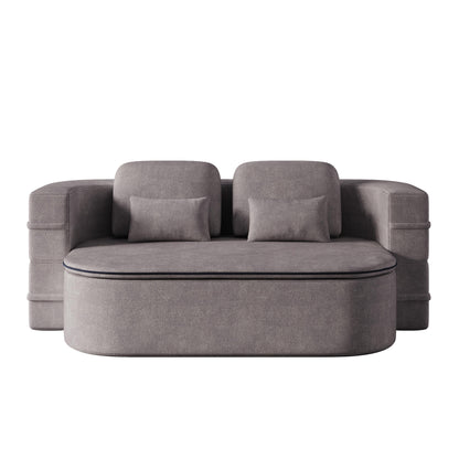 Canapé-lit convertible de 75 pouces avec couverture, canapé de sol, canapé de salon pour salon