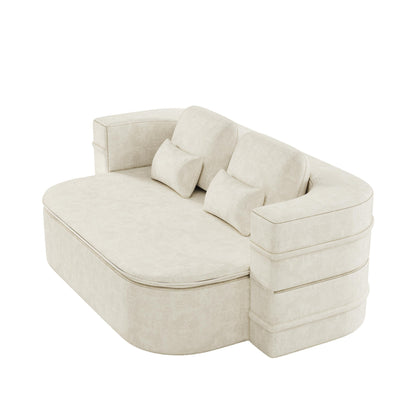 Canapé-lit convertible de 75 pouces avec couverture, canapé de sol, canapé de salon pour salon