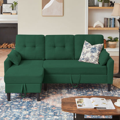 Canapé-lit gigogne rembourré 76,18 avec méridienne de rangement