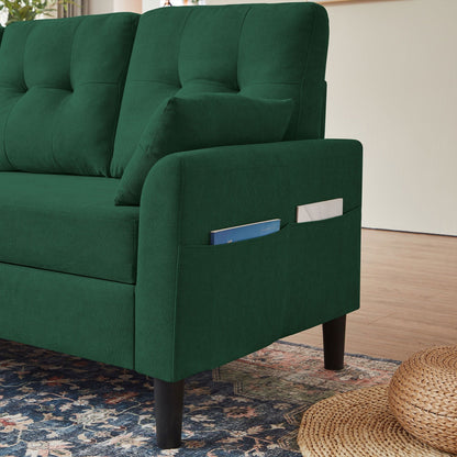 Canapé-lit gigogne rembourré 76,18 avec méridienne de rangement