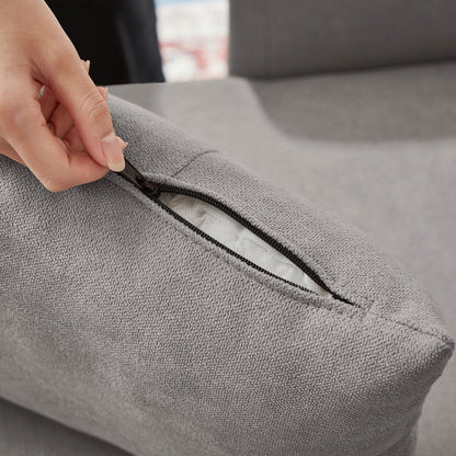 Canapé-lit gigogne rembourré 76,18 avec méridienne de rangement