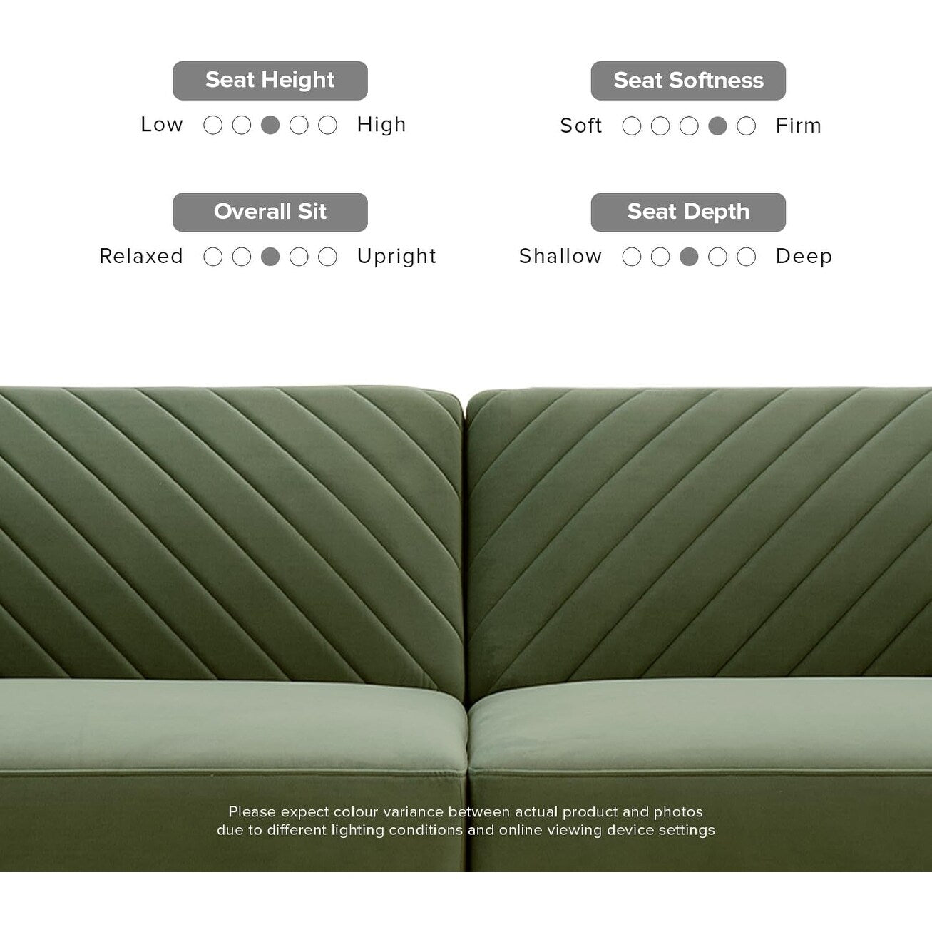 Canapé-lit futon moderne du milieu du siècle 76,8 po - Petit canapé-lit causeuse avec housse en velours de qualité supérieure pour salon, vert olive