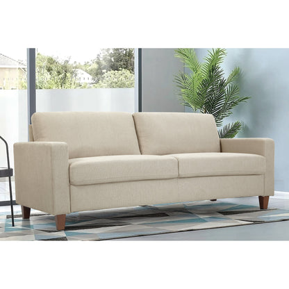 Canapé de salon rembourré de style transitionnel de 77 po