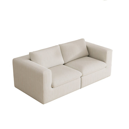 Canapé modulaire Cloud 2 places en velours côtelé 78,74 $ sans assemblage requis
