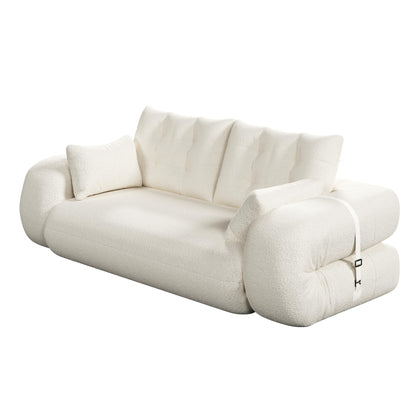 Canapé-lit 3 places modulable Teddy 78.7, convertible