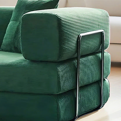 Canapé-lit convertible de 78,8 cm avec coussin de soutien dorsal et accoudoirs