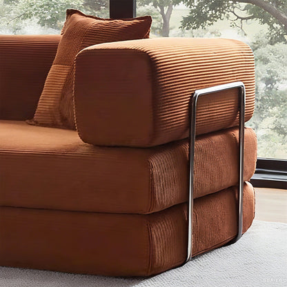 Canapé-lit convertible de 78,8 cm avec coussin de soutien dorsal et accoudoirs