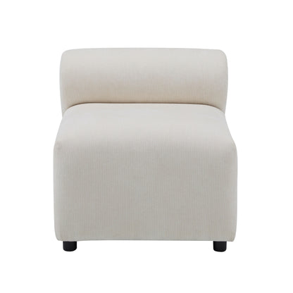 Canapé sectionnel modulaire 3 pièces en tissu 78 avec mousse haute résilience, ressorts sinueux et cadre en bois massif