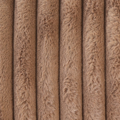 Canapé-lit en tissu pelucheux de 78 po