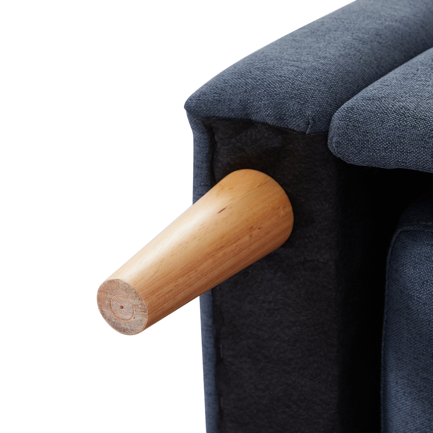 Canapé 3 places en tissu réglable en forme de L de 79,5 po avec lit gigogne et méridienne de rangement