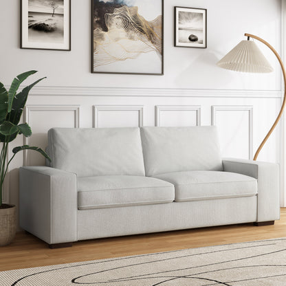 Canapé de salon en velours côtelé de 80,1 po de large