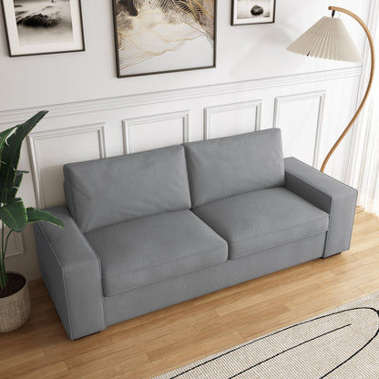 Canapé de salon en velours côtelé de 80,1 po de large