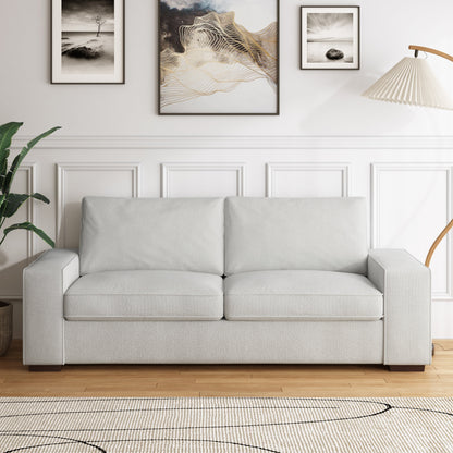 Canapé de salon en velours côtelé de 80,1 po de large