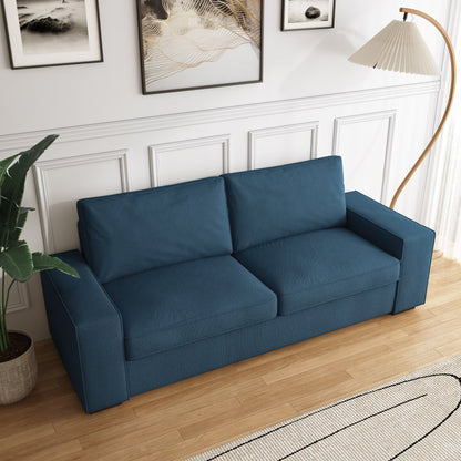 Canapé de salon en velours côtelé de 80,1 po de large