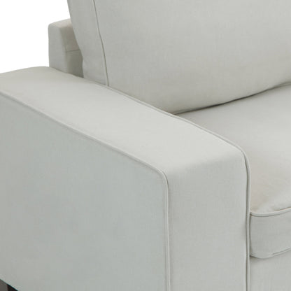 Canapé de salon en velours côtelé de 80,1 po de large