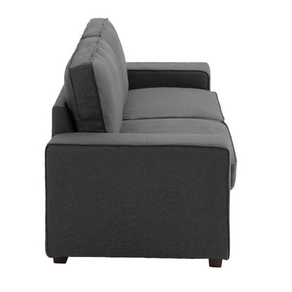 Canapé de salon en velours côtelé de 80,1 po de large