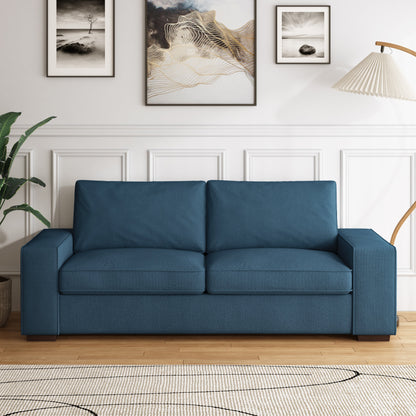 Canapé de salon en velours côtelé de 80,1 po de large