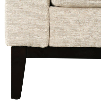 Canapé 3 places en polyester 80,5 pouces, finition bois massif – Confort haut de gamme pour salon ou bureau