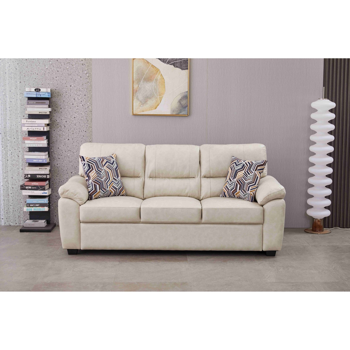 Canapé en similicuir de 80,5 po de large