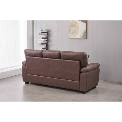 Canapé en similicuir de 80,5 po de large