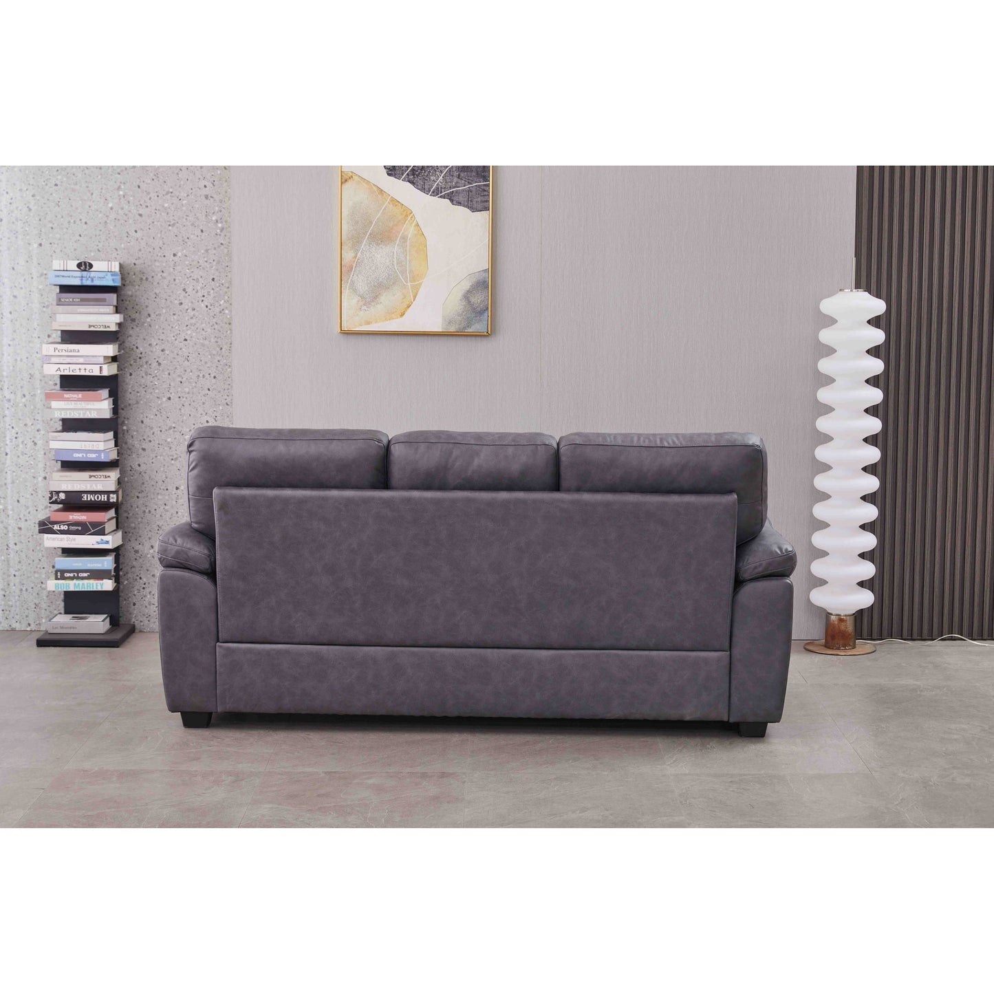 Canapé en similicuir de 80,5 po de large