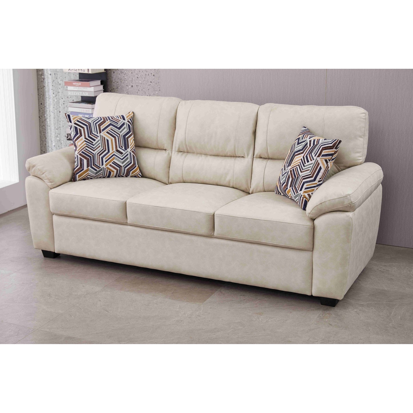 Canapé en similicuir de 80,5 po de large