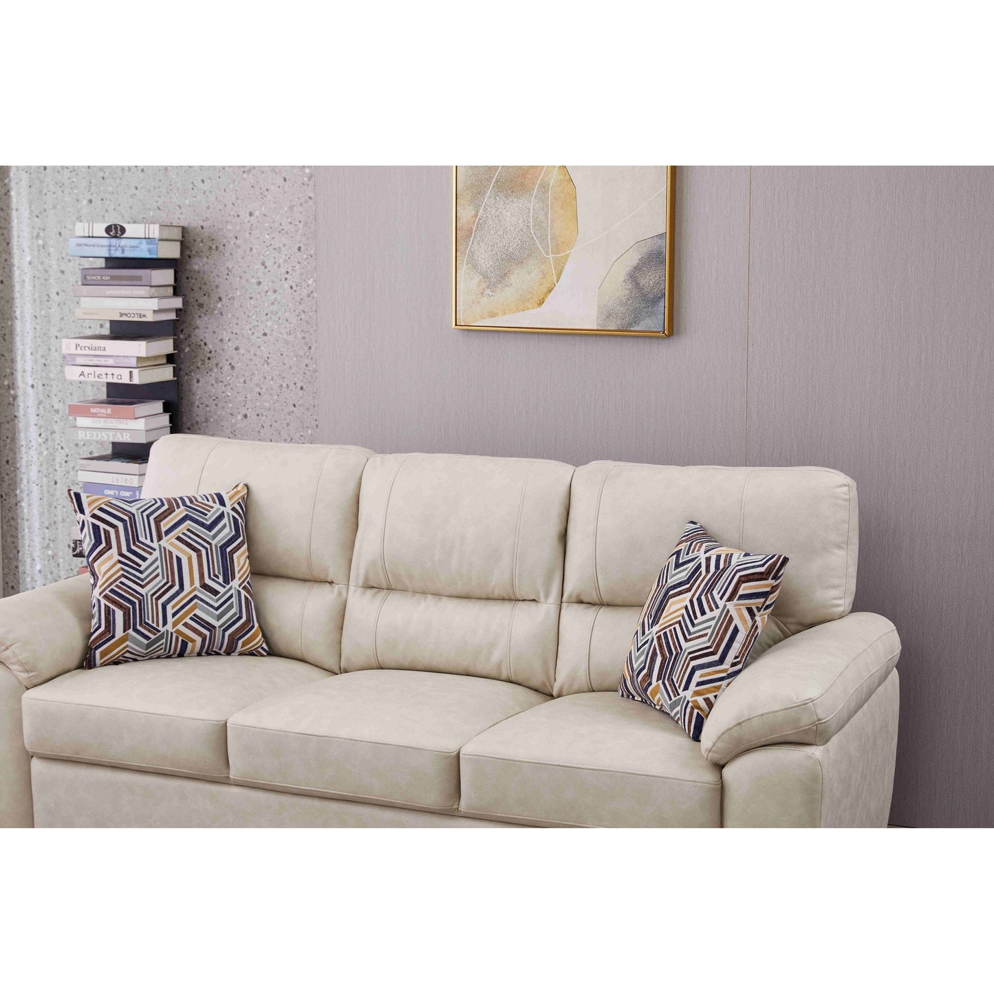 Canapé en similicuir de 80,5 po de large