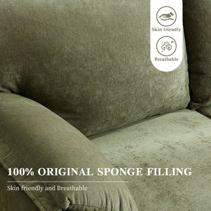 Canapés en duvet de 800 lb, canapé minimaliste de 60 pouces, avec plusieurs couleurs pour le salon et la chambre