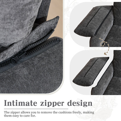 Canapés en duvet de 800 lb, canapé minimaliste de 60 pouces, avec plusieurs couleurs pour le salon et la chambre