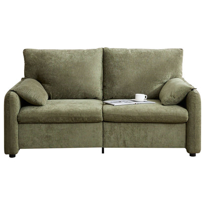 Canapés en duvet de 800 lb, canapé minimaliste de 60 pouces, avec plusieurs couleurs pour le salon et la chambre