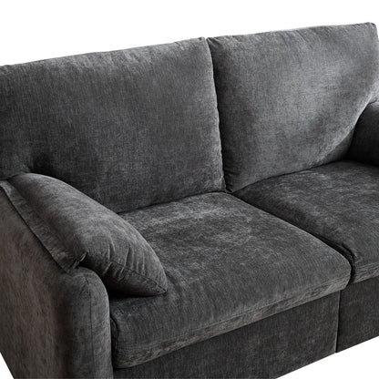 Canapés en duvet de 800 lb, canapé minimaliste de 60 pouces, avec plusieurs couleurs pour le salon et la chambre